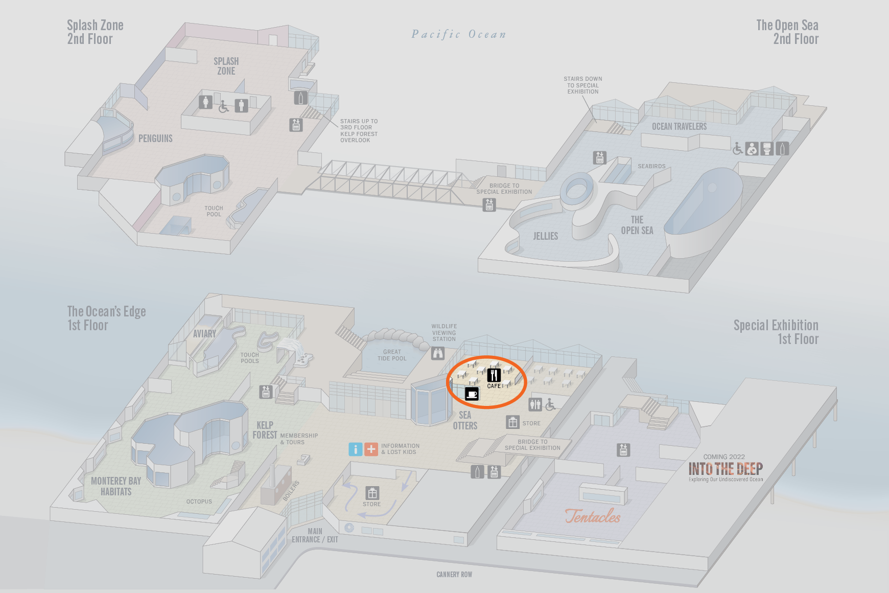 Aquarium Maps Monterey Bay Aquarium   Map Cafe March 2021 